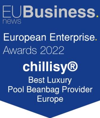 chillisy BEST LUXURY POOL BEANBAG PROVIDER EUROPE 2022 - European Enterprise Awards 2022