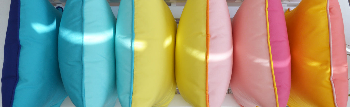 HAPPY CUSHIONS round cushion – flat design seat cushion for indoor & outdoor use | Premium quality Made in Germany