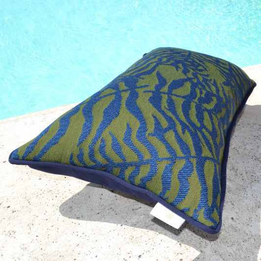 Sunbrella® Ikebana Bayou Blue cushion