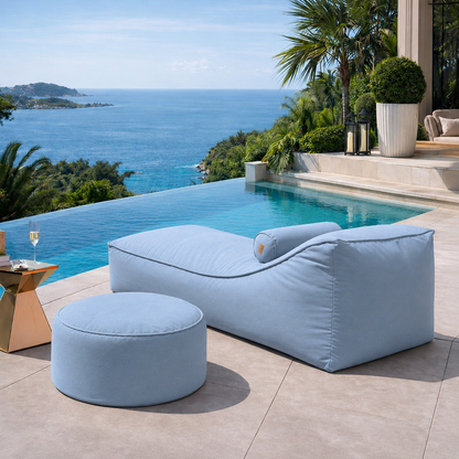 Letto da esterno rosa – Lettino di lusso per piscina e chaise longue da giardino di design, resistente alle intemperie, Made in Germany | chillisy®