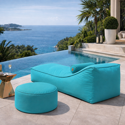 Letto da esterno rosa – Lettino di lusso per piscina e chaise longue da giardino di design, resistente alle intemperie, Made in Germany | chillisy®