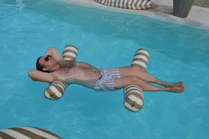 XXL Yacht Swimming Noodle Beige/Cream or Grey/White
