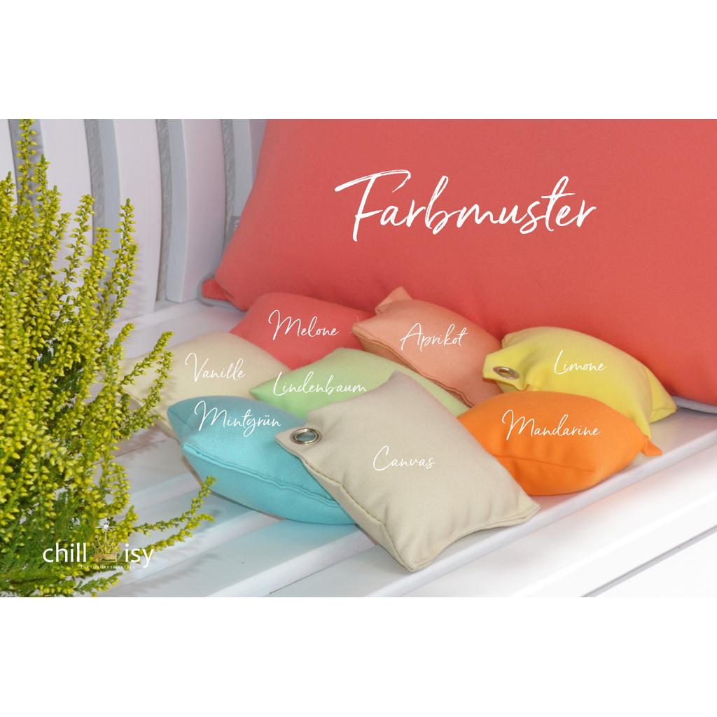 Boat cushions, linden tree, green