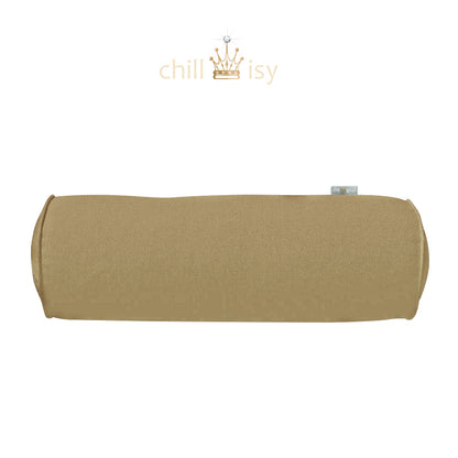 Outdoor Nackenrolle Butter Karamell Gold – wetterfest, wasserabweisend & UV-beständig, Made in Germany | chillisy®