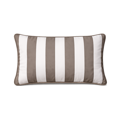 Chillisy Yacht Cushion, brown and white striped | Made in Germany
