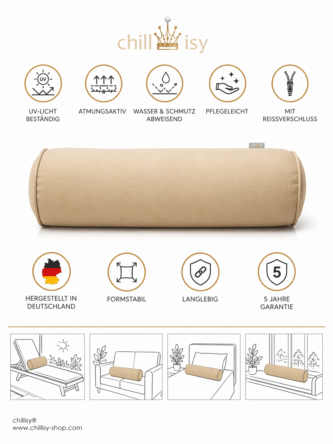 Bolster Summertime Canvas