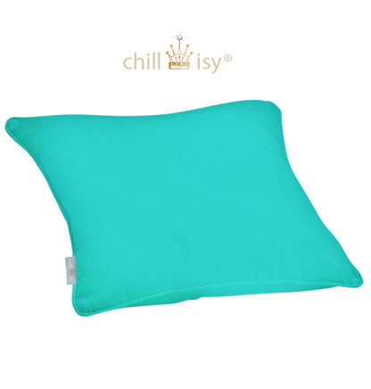 Gartenkissen in Türkis von chillisy in Deutschland hergestellt.