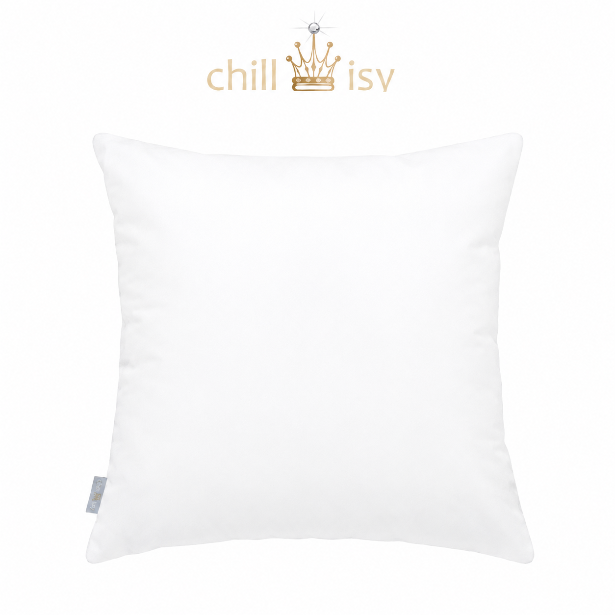 Weißes Outdoor Kissen von chillisy® – Premium Gartenkissen, wetterfest, UV-beständig und Made in Germany.