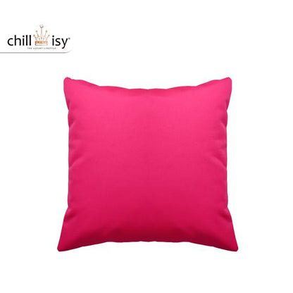 Pinkes Gartenkissen aus Sunbrella® Stoff für Indoor, Outdoor und Yacht hergestellt in Deutschland von chillisy 