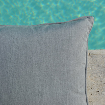 Summertime Premium cushion with piping - Stone Grey