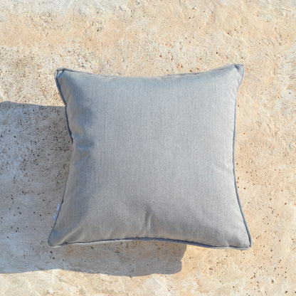 Summertime Premium cushion with piping - Stone Grey