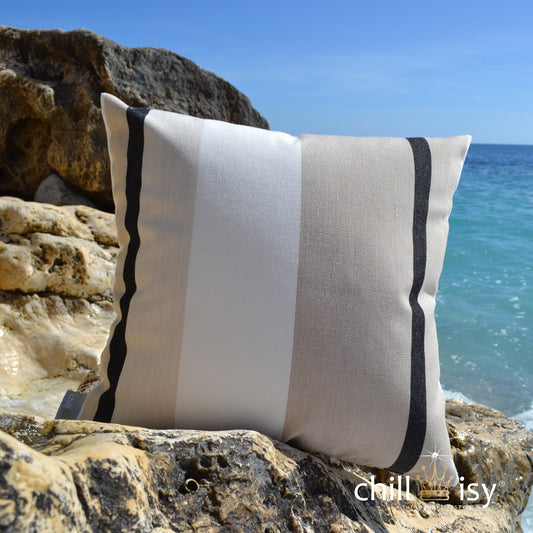 Sunbrella Outdoor Kissen Stripes Canyon Beige wetterfest