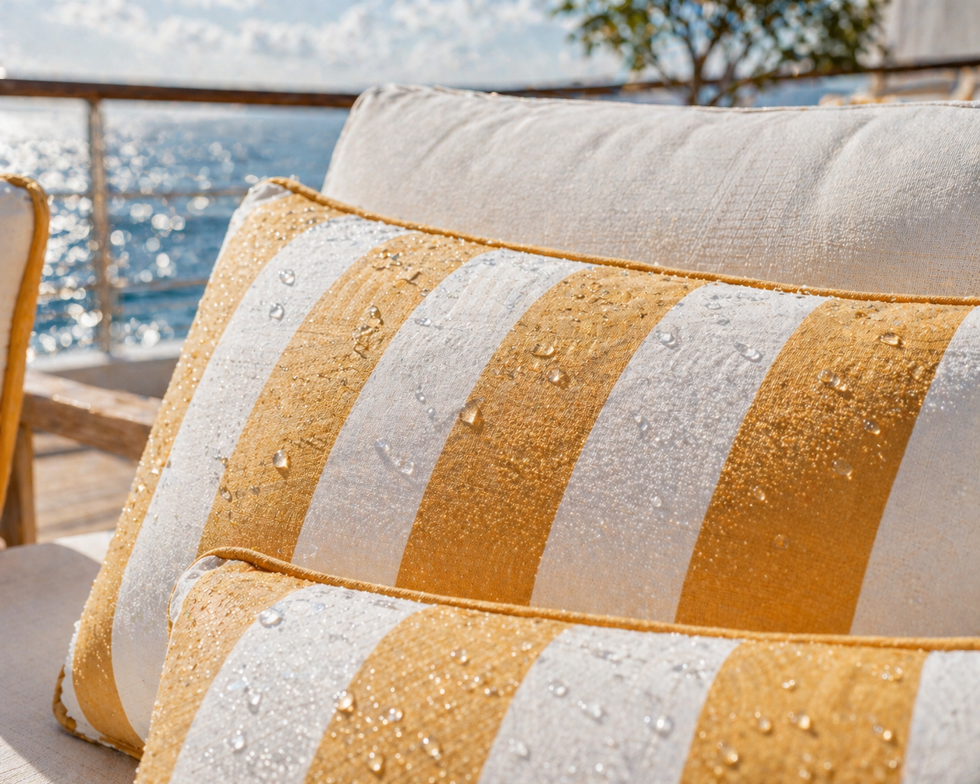 Wasserabweisende Sunbrella Kissen Vision Costa 
