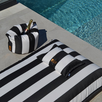 Pool beanbag SVETI STEFAN black/white