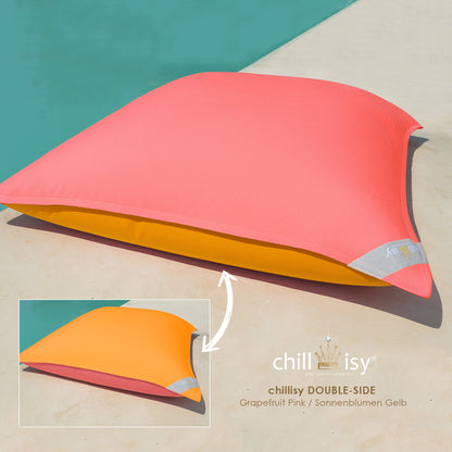 Pool Beanbag Double-Side Pink Grapefruit Yellow