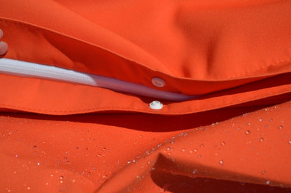 chillisy Sitzsack für Outdoor und Indoor, Farbe: Hummer Orange. Wiiterungsbeständiges Textil. Hergestellt in Deutschland von chillisy.