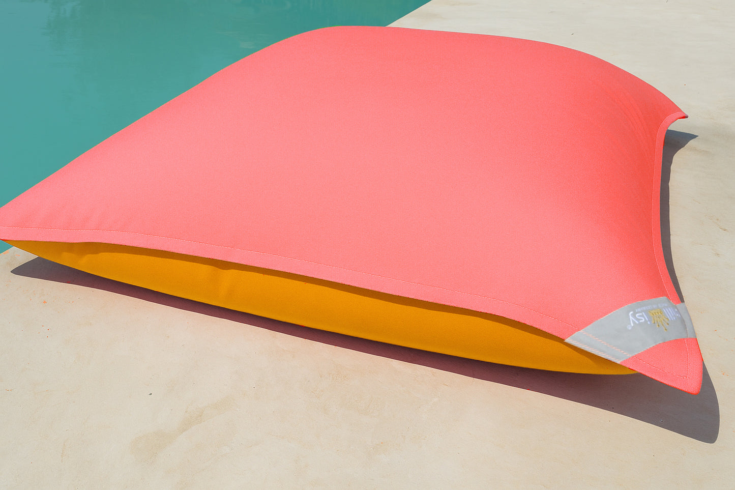 Pool Beanbag Double-Side Pink Grapefruit Yellow