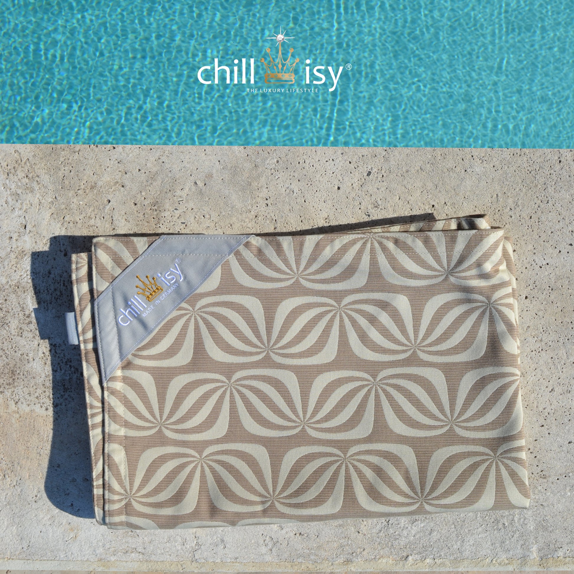 Poolkissenbezug Maxi 190x130 cm in Butterfly Design von chillisy kaufen