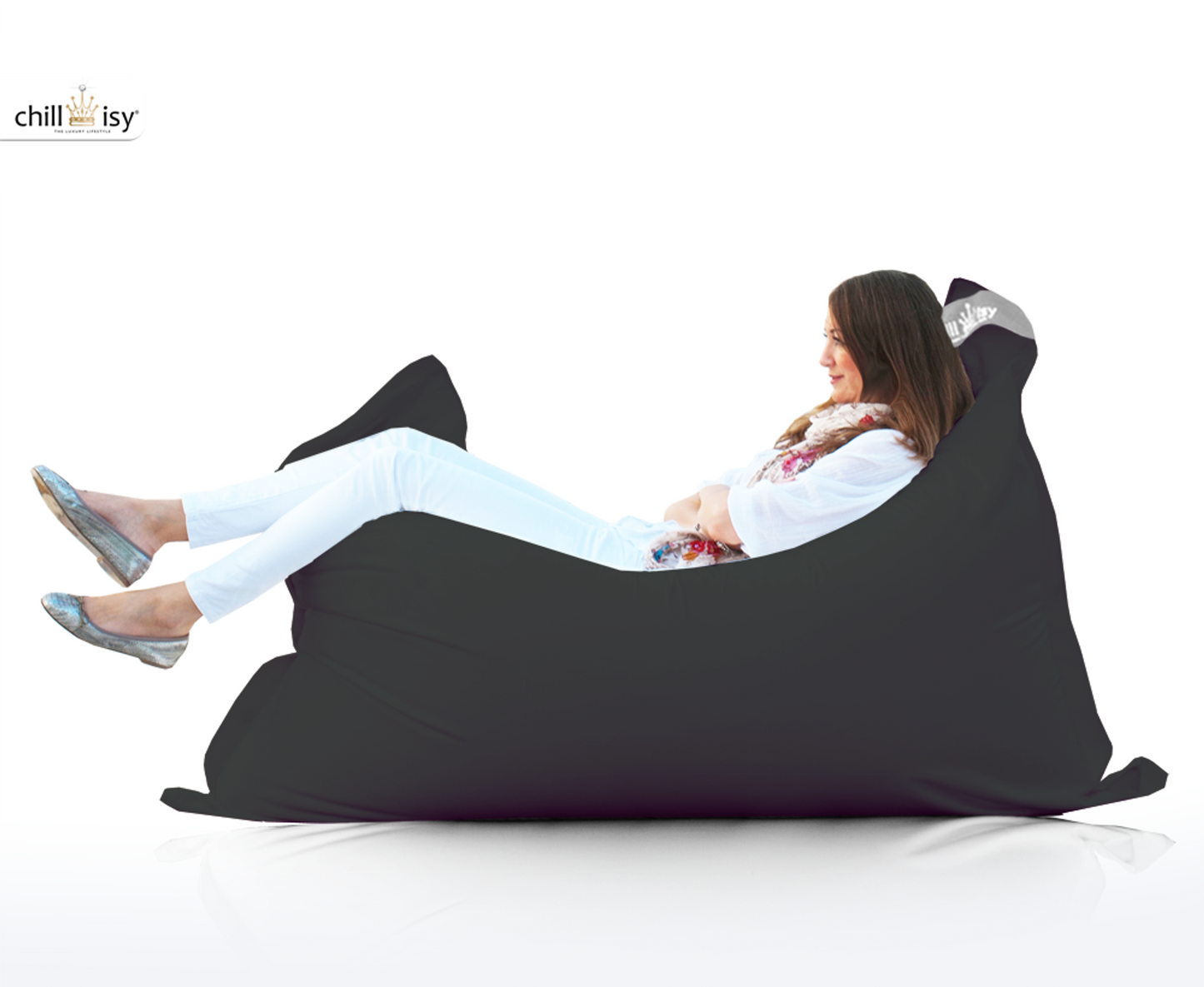 Luxury Outdoor Beanbag Summertime Midi 160 × 120 cm by chillisy® - for indoor & outdoor use 