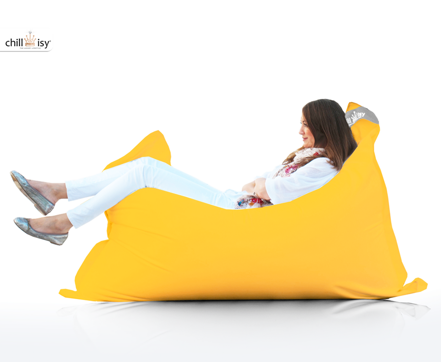 Luxury Outdoor Beanbag Summertime Midi 160 × 120 cm by chillisy® - for indoor & outdoor use 