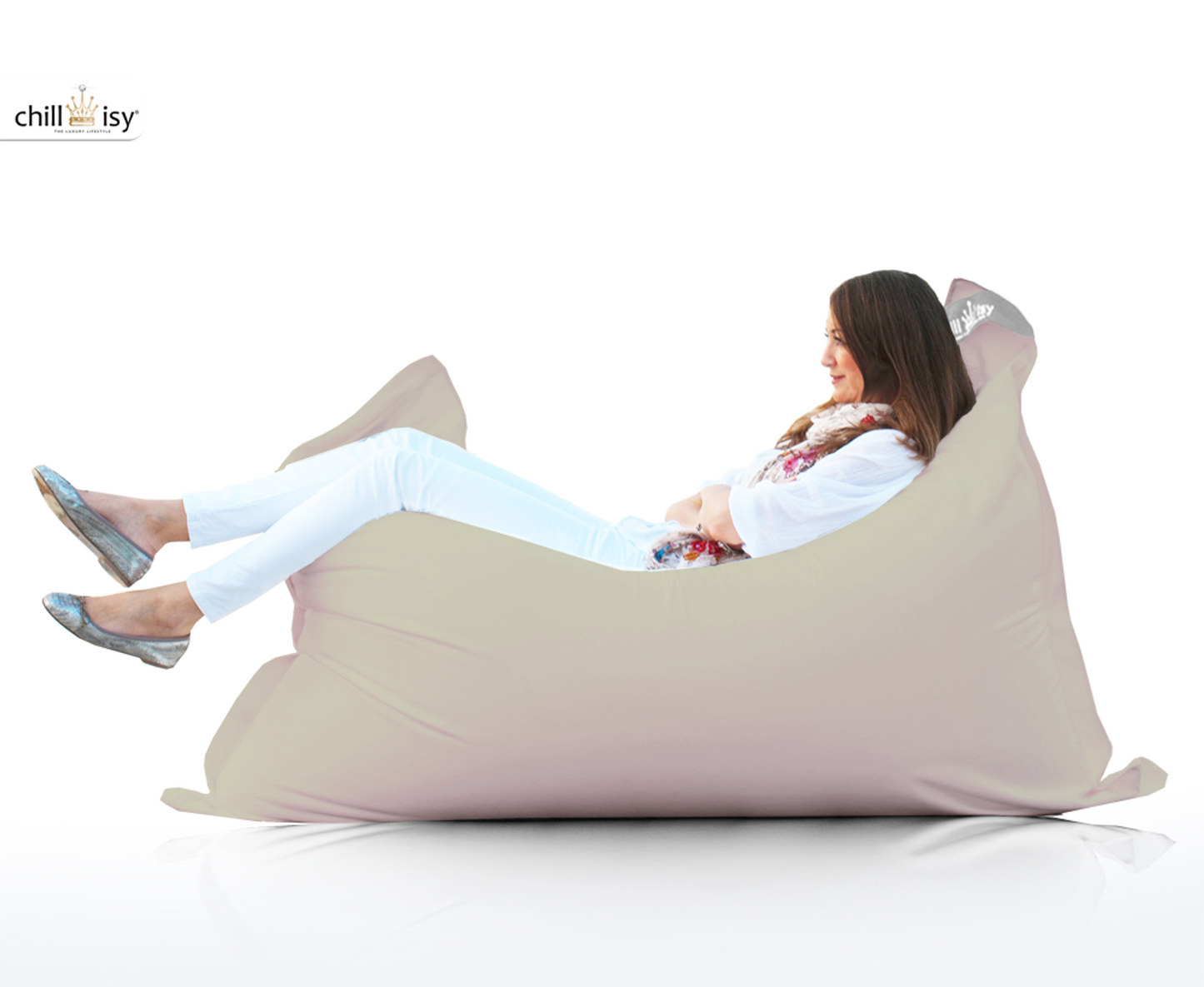 Luxury Outdoor Beanbag Summertime Midi 160 × 120 cm by chillisy® - for indoor & outdoor use 