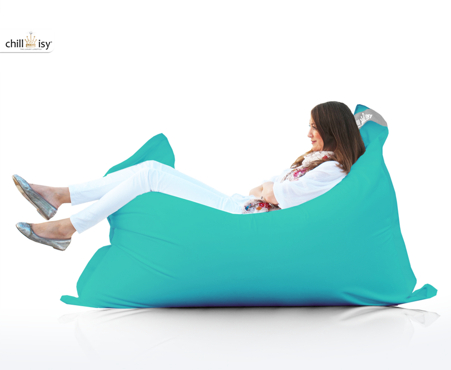 Luxury Outdoor Beanbag Summertime Midi 160 × 120 cm by chillisy® - for indoor & outdoor use 