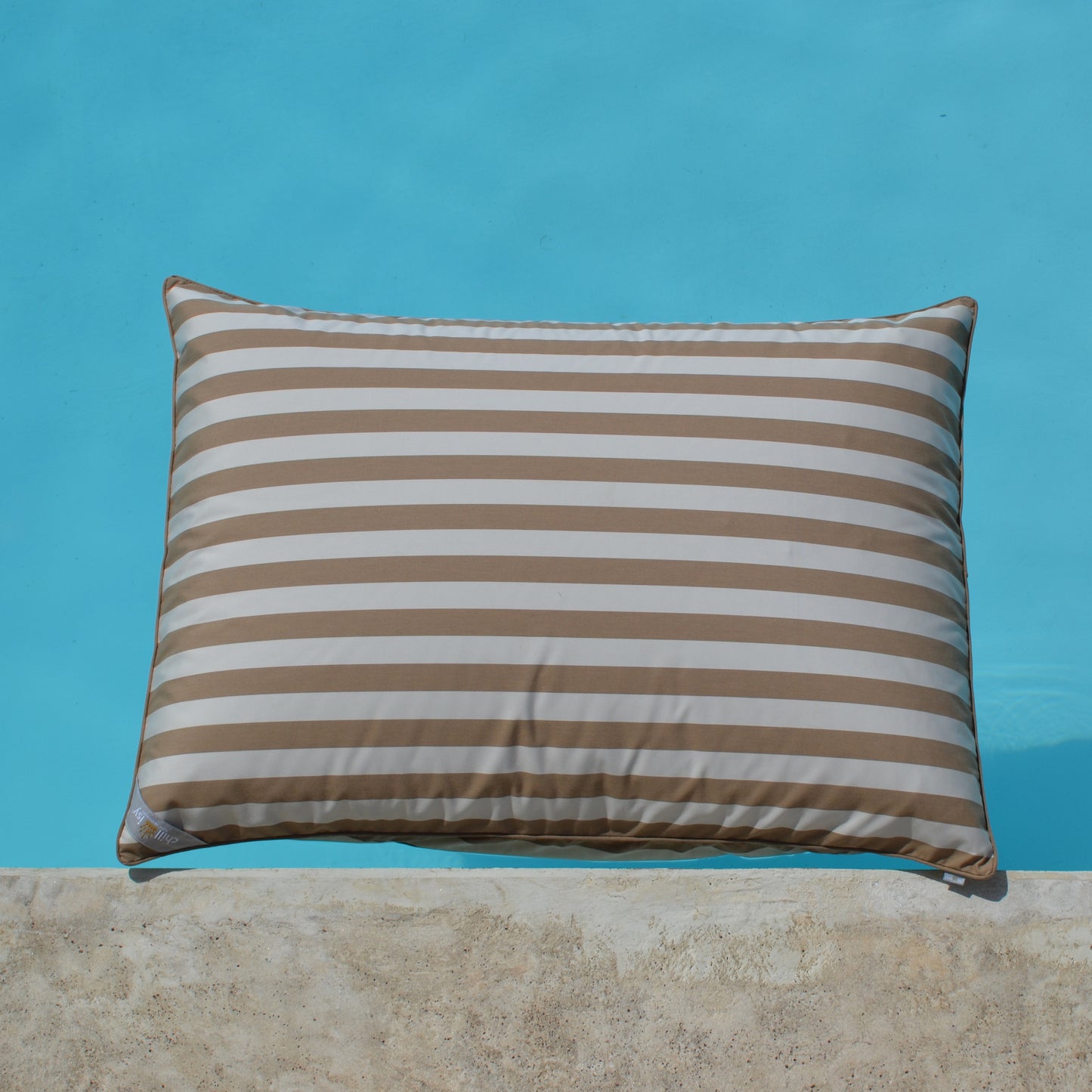 Pool Beanbag LE CLUB Beige Striped