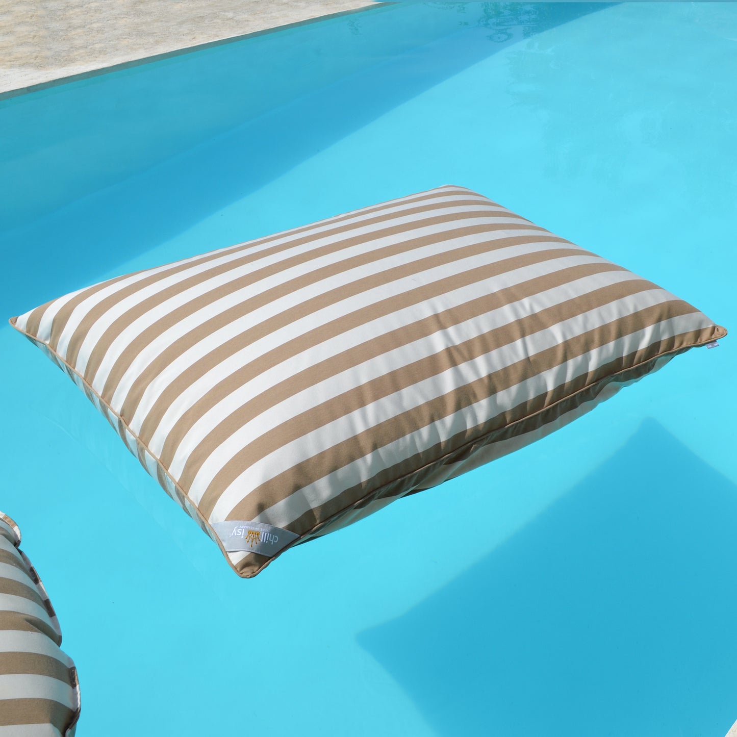 Pool Beanbag LE CLUB Beige Striped
