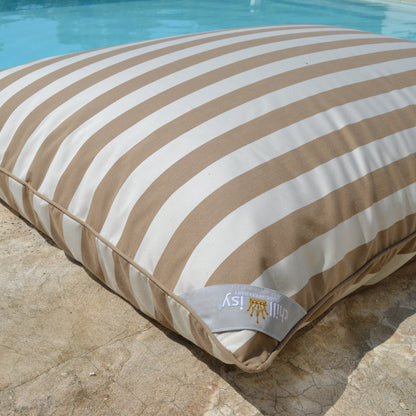 Pool Beanbag LE CLUB Beige Striped