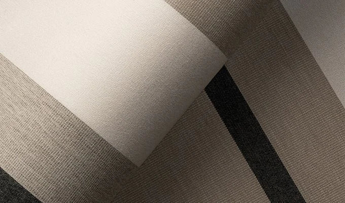 Cushion Sunbrella® Stripes Canyon Gray