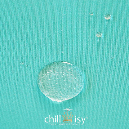 Stoffmuster türkis von chillisy. UV-beständiger chillisy Outdoor-Stoff - weich & langlebig